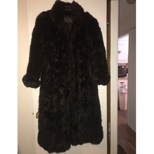 Full Length Black 60 year old Vintage Fur Coat